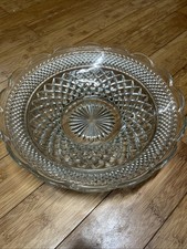 Tigela de frutas Wexford 14" corte vidro recortada vintage transparente peça central de serviço redonda comprar usado Tigela de frutas Wexford 14" corte vidro recortada vintage transparente peça central de serviço redonda comprar usado  Enviando para Brazil