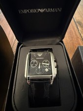 Relógio masculino Emporio Armani clássico cronógrafo mostrador preto AR0478 comprar usado  Enviando para Brazil