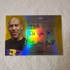 Bola de lavar 2018 Leaf Valiant dourada autografada 2/10 folhas inscrições comprar usado  Enviando para Brazil