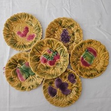 Assiettes dessert barbotine d'occasion  Saint-Macaire