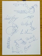 Hand signed team for sale  BILSTON