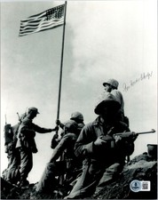 FOTO ASSINADA POR RON SCHARFE 8X10 BECKETT BAS CERTIFICADO DE AUTENTICIDADE SEGUNDA GUERRA MUNDIAL IWO JIMA 1 comprar usado  Enviando para Brazil