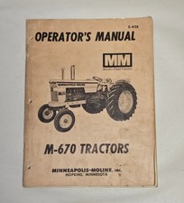 Vintage minneapolis moline for sale  Wharton
