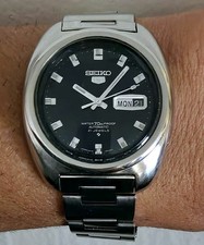 Seiko 5 6119-8400 Prova SUWA Automático Dia/Data Mostrador Preto com Pulseira Fev 1970 comprar usado  Enviando para Brazil