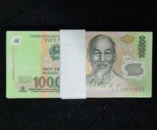 Vietnã (20x 100000 ) DÓLARES NOTA MOEDA VND Dong vietnamita UNC comprar usado  Enviando para Brazil