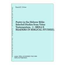 Poetry the hebrew gebraucht kaufen  Berlin