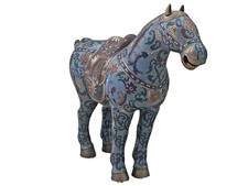 Chinese cloisonne horse for sale  San Jose