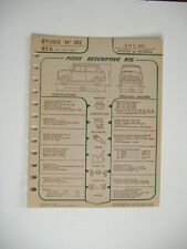 Fiche technique rta d'occasion  France