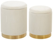 Beliani set poufs d'occasion  Expédié en France