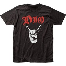 Camiseta masculina DIO Devil Horns música rock and roll clássica banda nova preta comprar usado  Enviando para Brazil