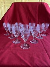 glasses wine 4 set red for sale  Leominster