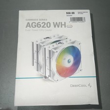 Cooler de CPU DeepCool AG620 WH ARGB torre dupla, ventilador 2x 120mm, seis tubos de calor de cobre comprar usado Cooler de CPU DeepCool AG620 WH ARGB torre dupla, ventilador 2x 120mm, seis tubos de calor de cobre comprar usado  Enviando para Brazil