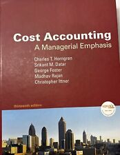 Cost Accounting: A Managerial Emphasis, 13th Edition Textbook VG Condition segunda mano  Embacar hacia Argentina