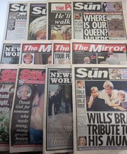 Newspapers death princess for sale  NORTHWICH
