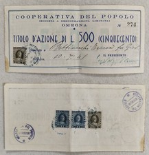Azione 1948 lire usato  Morra de Sanctis