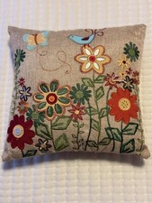 Embroidered burlap decorative for sale  Staffordsville