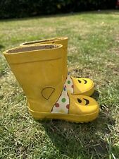 Yellow childrens wellies for sale  ADDLESTONE
