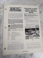 Gehl instruction install for sale  Saint Cloud
