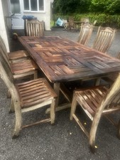 Hardwood garden table for sale  ASHFORD