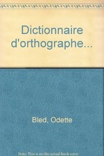 Dictionnaire orthographe. odet d'occasion  France