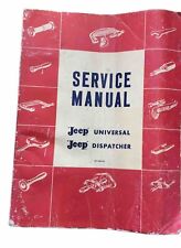 Original jeep service for sale  Greenfield