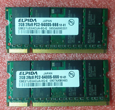 Memoria para computadora portátil 4 GB Variuos Brands Samsung micron DDR2 PC2-6400s 800 MHz 2x2 GB, usado segunda mano  Embacar hacia Argentina