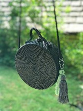 Round black rattan for sale  STROUD