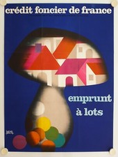 Affiche credit foncier d'occasion  La Courtine