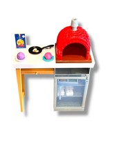1998 BARBIE COOKING MAGIC PIZZA PARTY MINI CONJUNTO DE COMIDA - 67681-91 Não Completo Diversos comprar usado  Enviando para Brazil