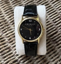 Relógio feminino Empress Casino Hotel preto e dourado com pulseira marrom com bateria comprar usado  Enviando para Brazil