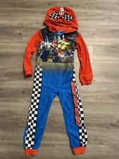 Usado, Pijama de lã Nintendo Mario Kart Racing masculino tamanho 6/7 com capuz terno união comprar usado  Enviando para Brazil