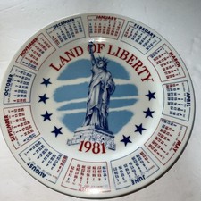 1981 calendar plate for sale  Sun City