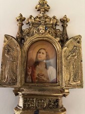 Vintage metal triptych for sale  Neenah