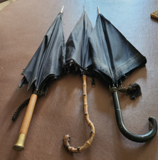 Antique black parasols for sale  PEWSEY