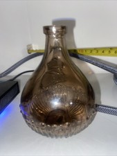 GARRAFA DE PERFUME VINTAGE Art Deco soprada à mão vidro âmbar sem rolha de tinta bem? comprar usado  Enviando para Brazil