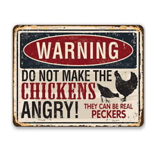Warning chickens angry for sale  LYTHAM ST. ANNES