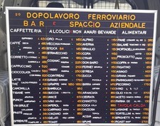 Tabella prezzario bar usato  Poggio a Caiano