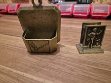Messing streichholzhalter vint gebraucht kaufen  Burscheid
