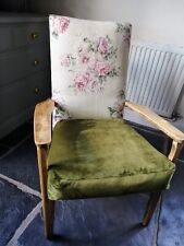 Floral green velvet for sale  LEDBURY