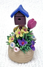 Birdhouse flowers blue for sale  Portland