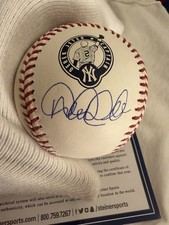 Lindo Derek Jeter assinado Yankees beisebol Steiner certificado de autenticidade autógrafo logotipo capitão, usado comprar usado  Enviando para Brazil