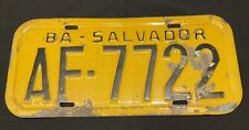 Placa de licença original vintage BA - Salvador Bahia Brasil Brasil comprar usado  Enviando para Brazil