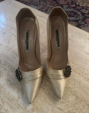 Manolo blahnik cream for sale  LONDON