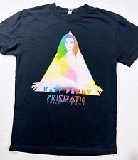 Camiseta unissex KATY PERRY Prismatic World Tour preta - Tamanho P, usado comprar usado  Enviando para Brazil