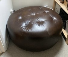 Chesterfield leather ottoman for sale  READING