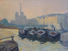 Charmante peinture xxe d'occasion  Chomérac