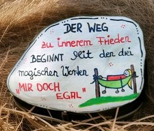 Bemalter stein lustig gebraucht kaufen  Zwickau