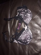 Black pink bra for sale  EXETER