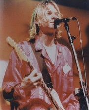 Usado, Guitarra Kurt Cobain Nirvana em concerto rara vintage foto colorida 8x10 e negativo  comprar usado  Enviando para Brazil