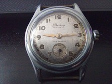 Lanco relógio masculino impermeável feito na Suíça década de 1940 estilo militar art déco comprar usado  Enviando para Brazil